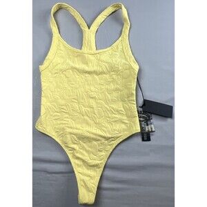Twenty Montreal 3-D Swimsuit Yellow Size Small NWT
